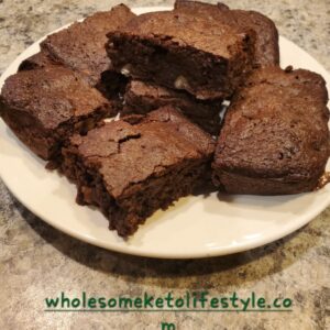 Plate of brownies