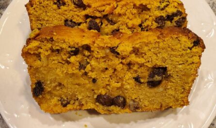 Slices of pumpkin bread