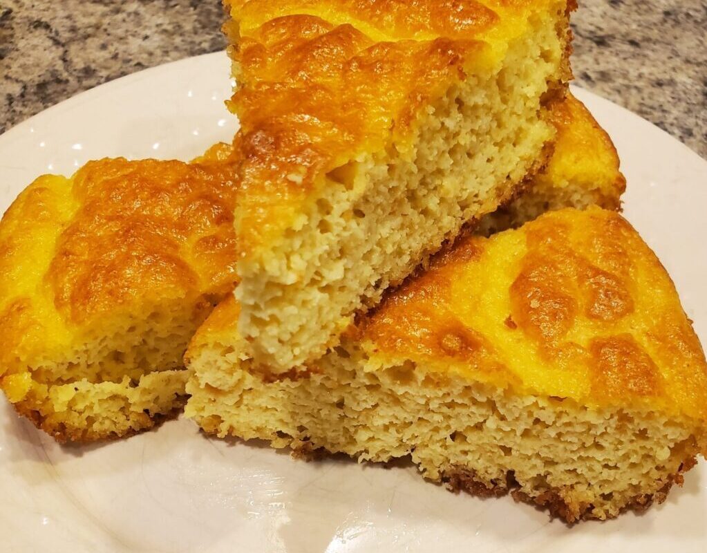 Slices of cornbread